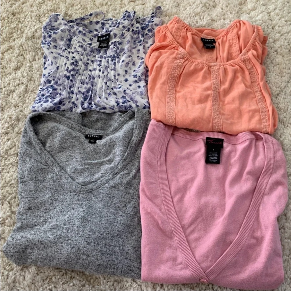 Bundle - 4 Torrid tops, size 1X